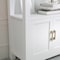 Martha Stewart Hutton Four Tier Shaker Style Bookcase with Storage Cabinet in White with Polished Brass Hardware ZG-053-WH-GLD-MS - alternate 10